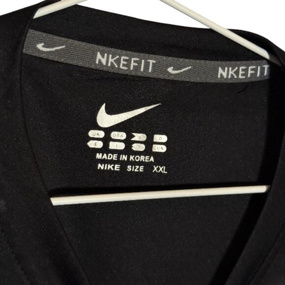 Nike Dri-Fit geometric pattern long sleeve shirt black men's size XXL - Picture 4 of 4